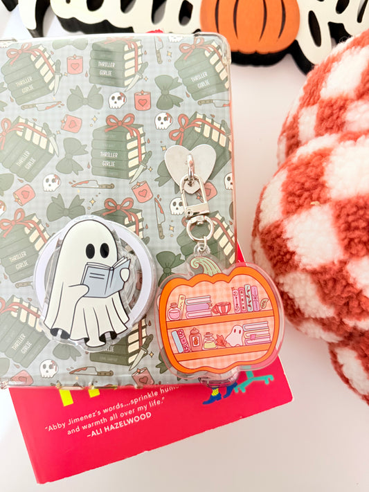 PUMPKIN FALL GHOST KEYCHAIN
