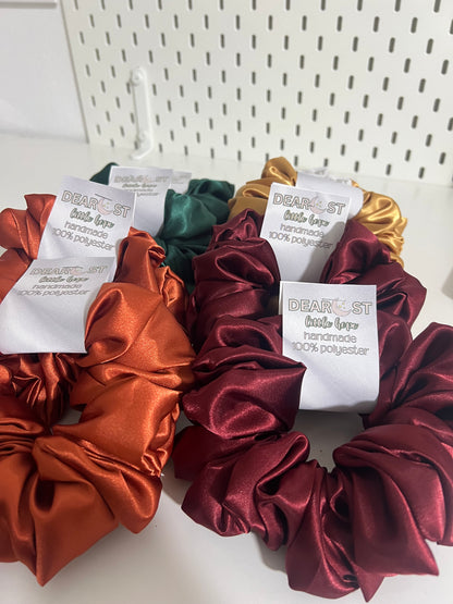 FALL SATIN SCRUNCHIES