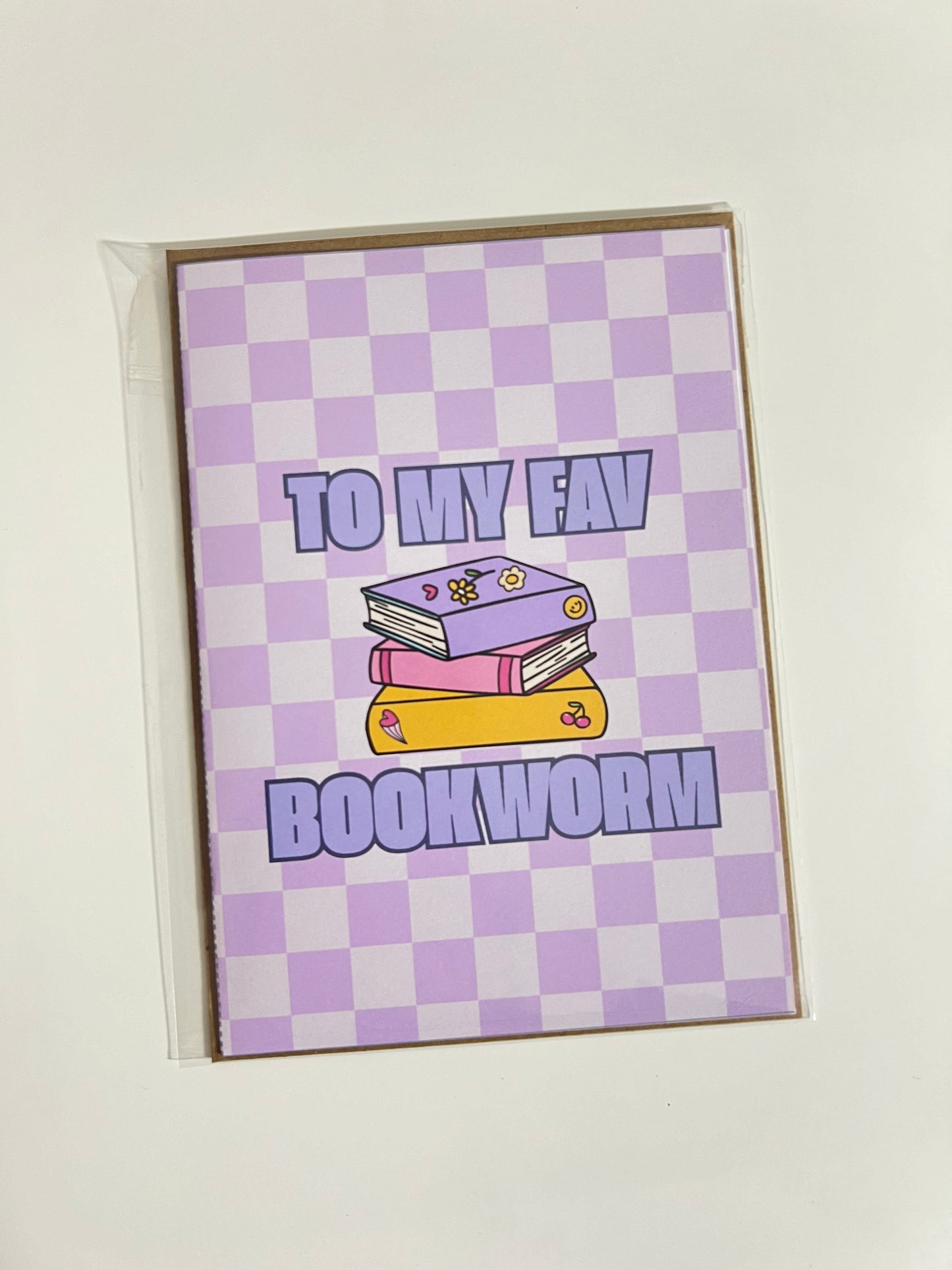 TO MY FAV BOOKWORM GREETING CARD