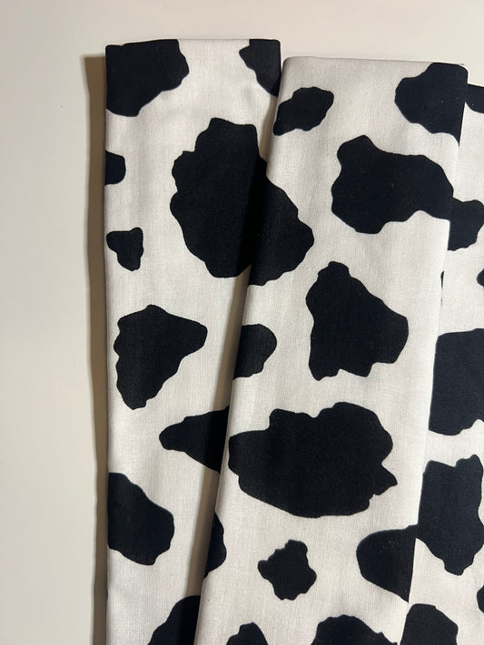 COW PRINT SEAT BELT COVERS