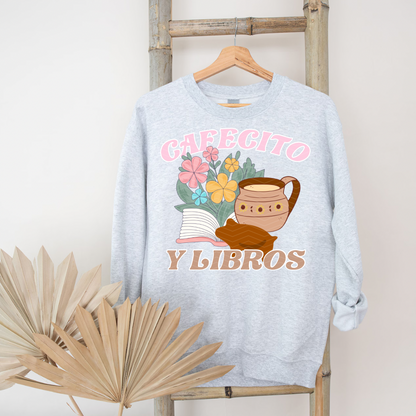 CAFECITO Y LIBROS ADULT SIZE (SHIRT/CREWNECK)