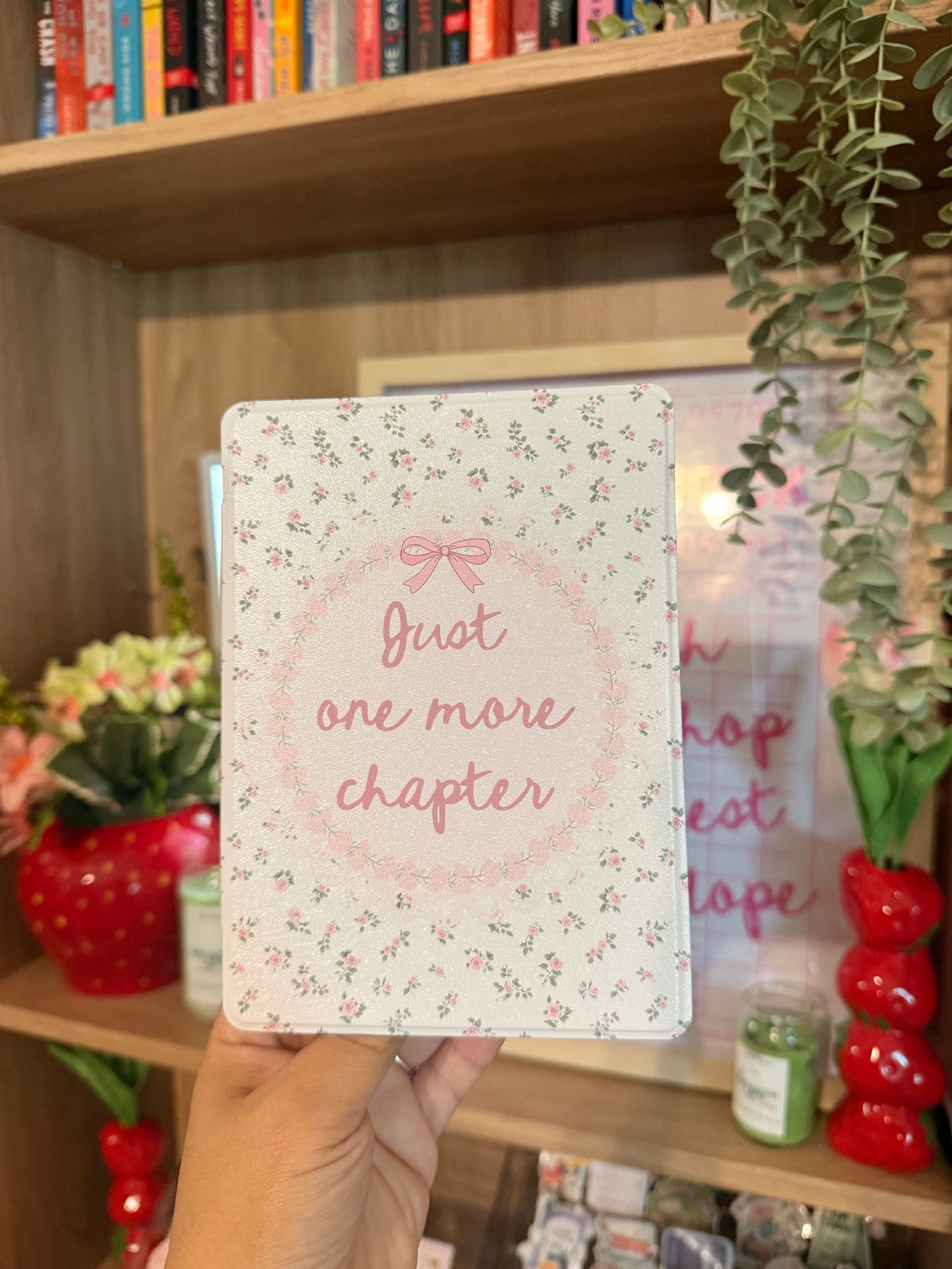 JUST ONE MORE CHAPTER CLEAR BACK KINDLE CASE