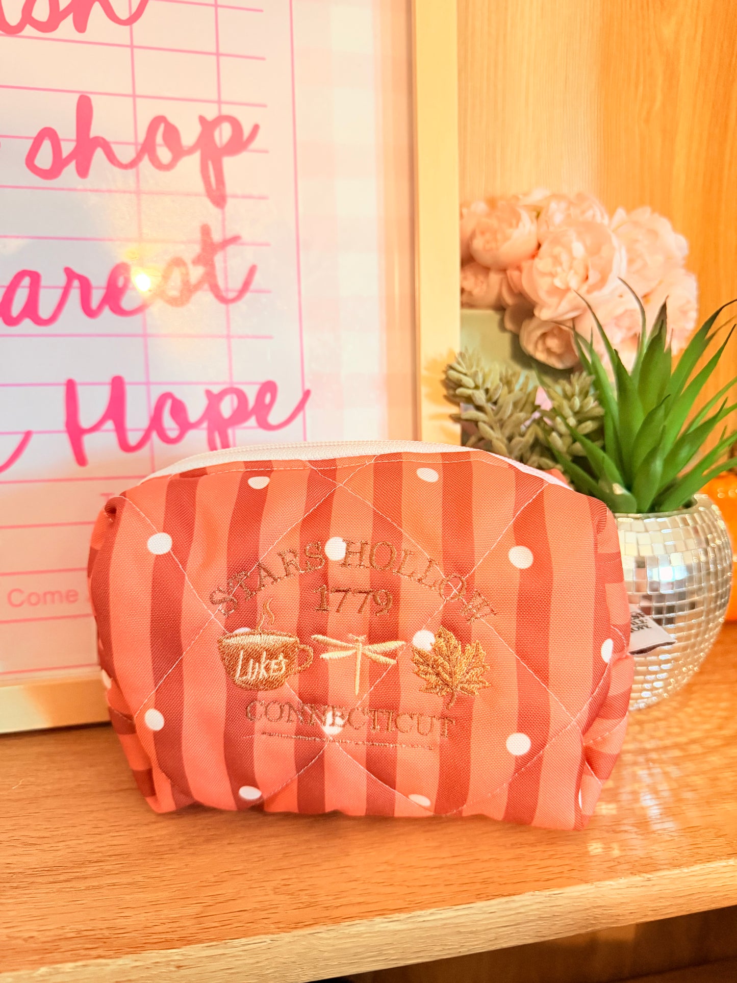 STARS HOLLOW EMBROIDERED XL POUCH