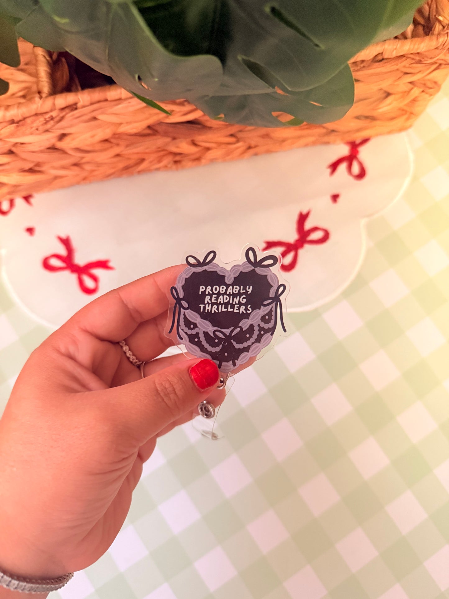 PROBABLY READING THRILLERS BADGE REEL