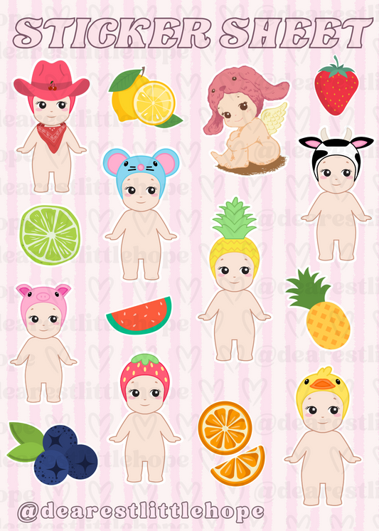 SONNY STICKER SHEET 4.58IN X 6.41IN