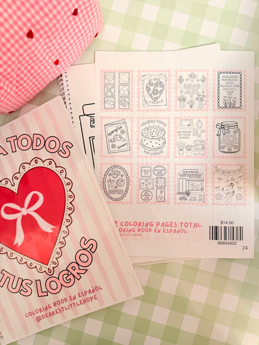 CELEBRA TODOS TUS LOGROS COLORING BOOK