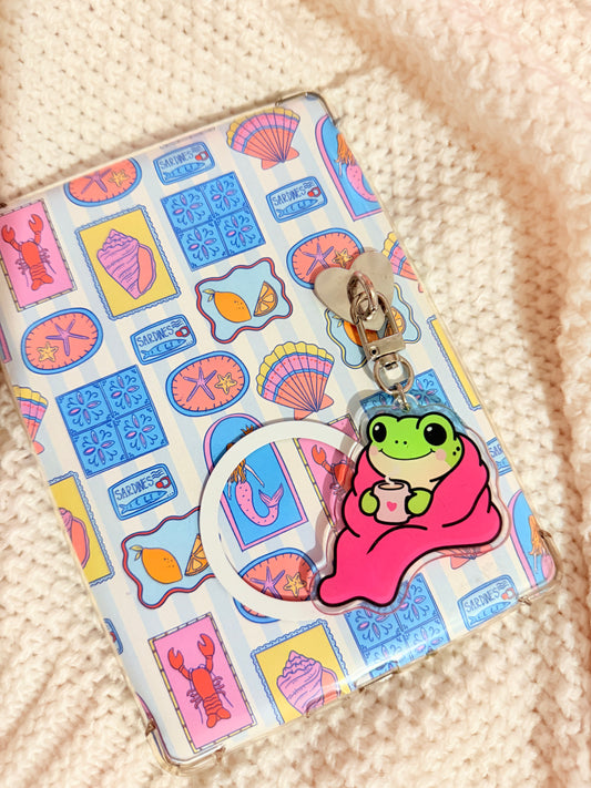 COZY FROG KEYCHAIN