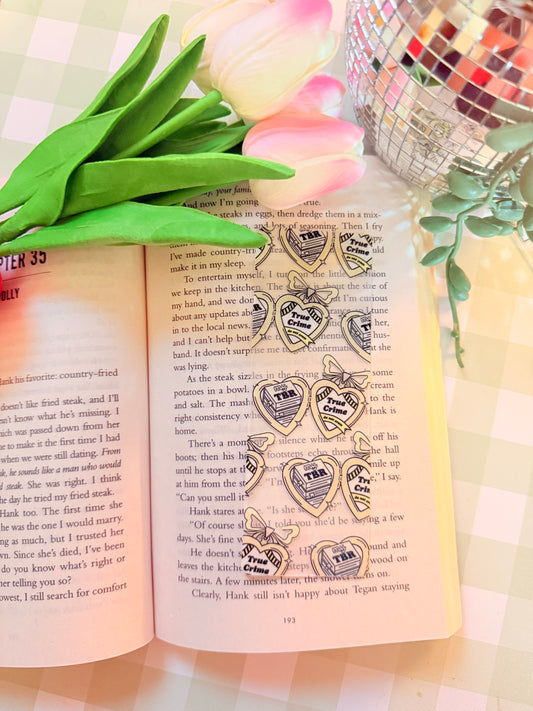 TRUE CRIME ACRYLIC BOOKMARK
