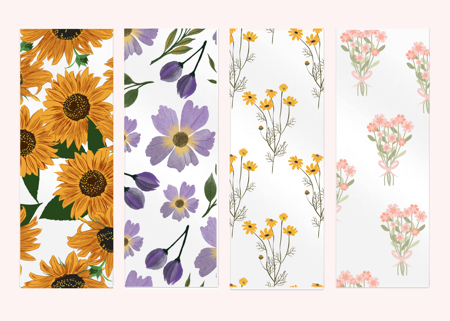 FLORAL ACRYLIC BOOKMARKS