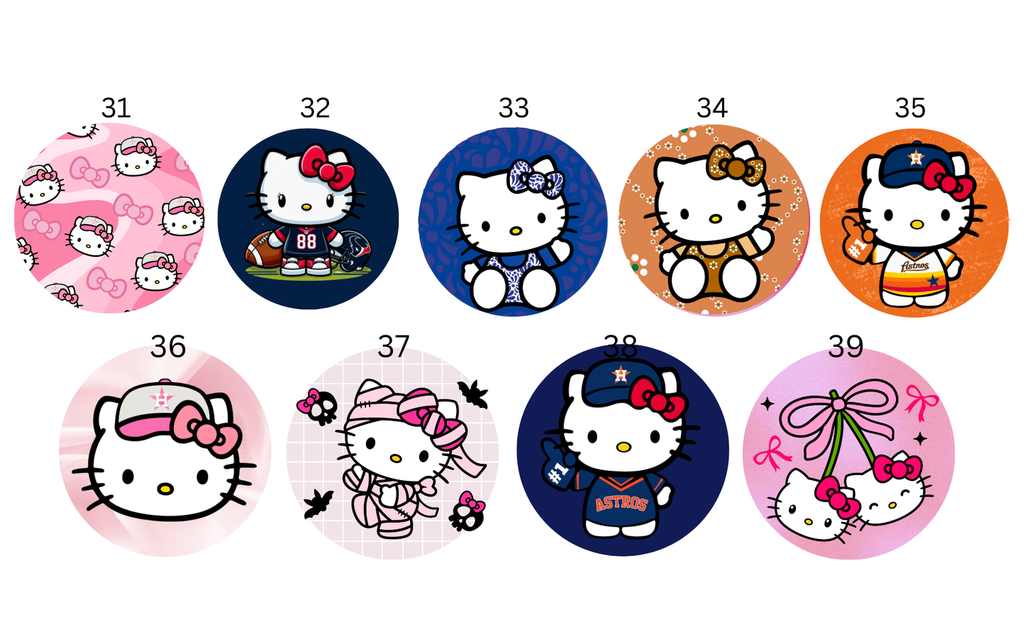 Hello Kitty Table Coasters (ALL DESIGNS)