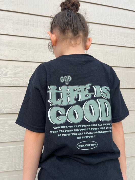 God is Good Black Short Sleeve YOUTH