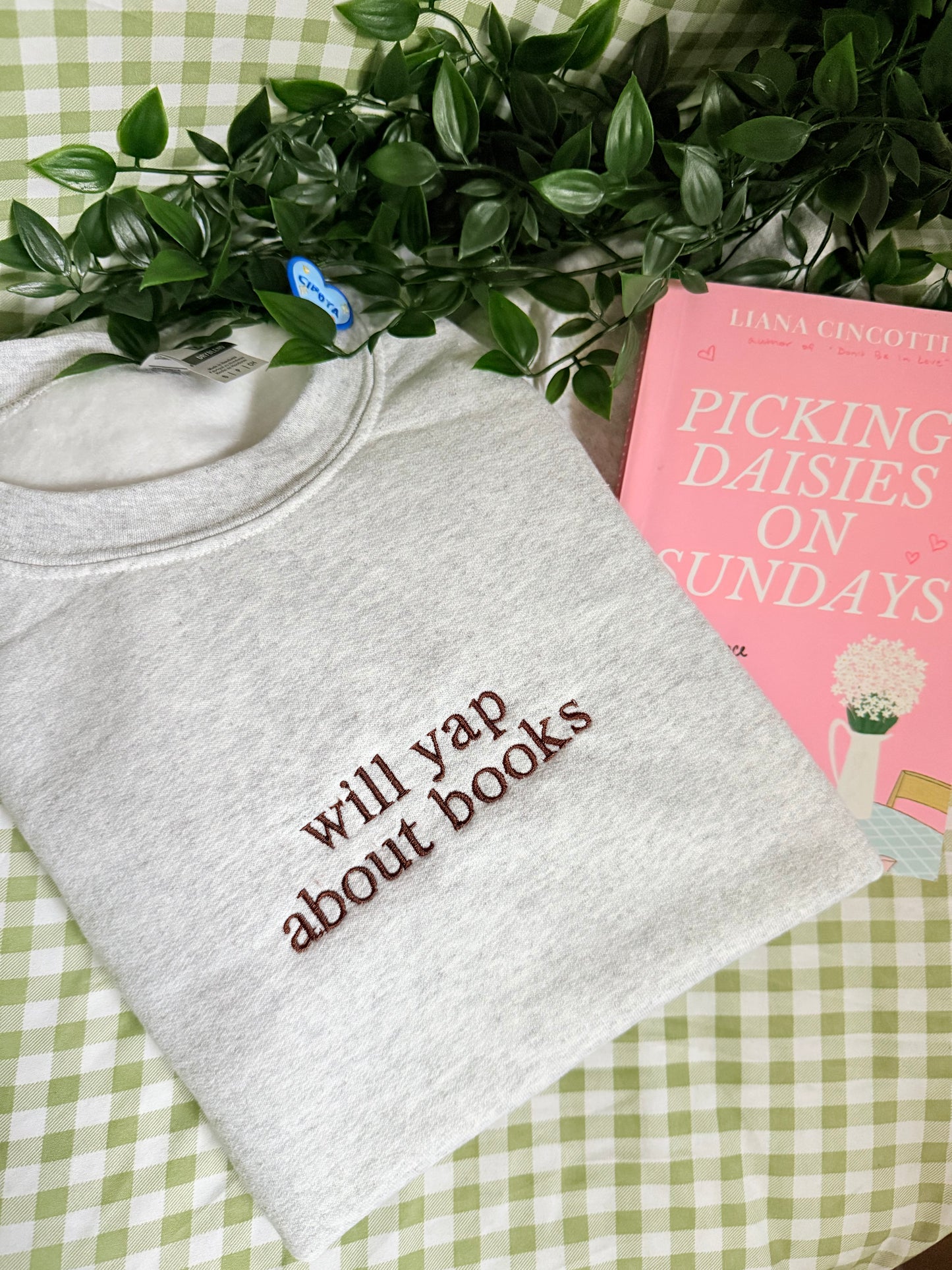 WILL YAP ABOUT BOOLS EMBROIDERED ADULT SIZE (CREWNECK)