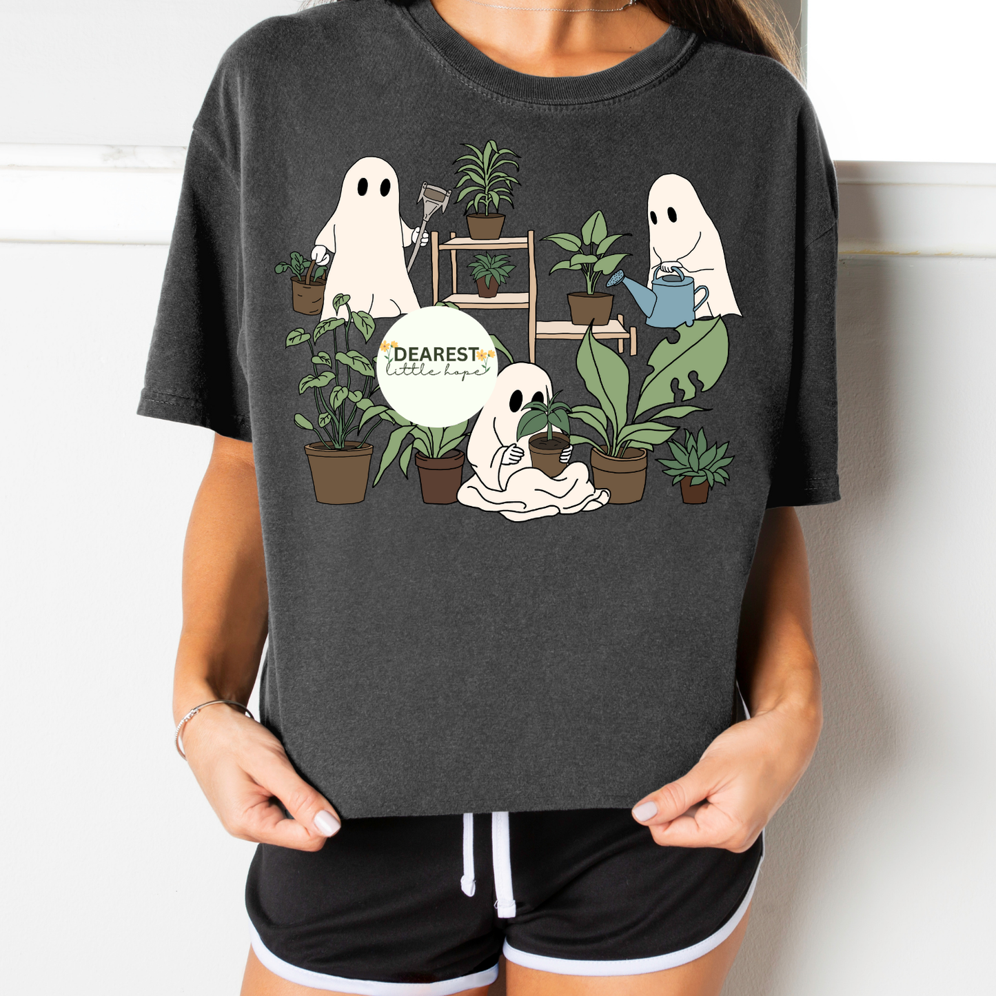 PLANT MOM GHOST DESIGN ADULT SIZE (SHIRT/CREWNECK)