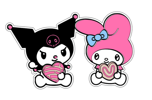 MY MELODY AND KUROMI PAN DULCE CAR DECAL