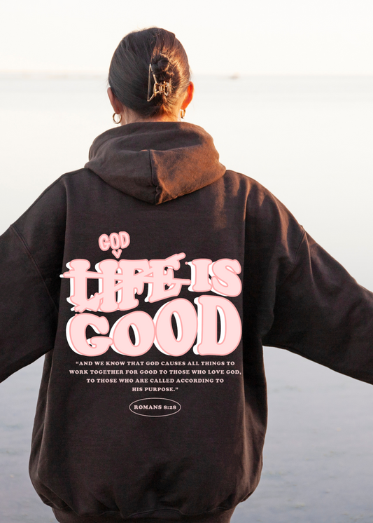 GOD IS GOOD ADULT HOODIE